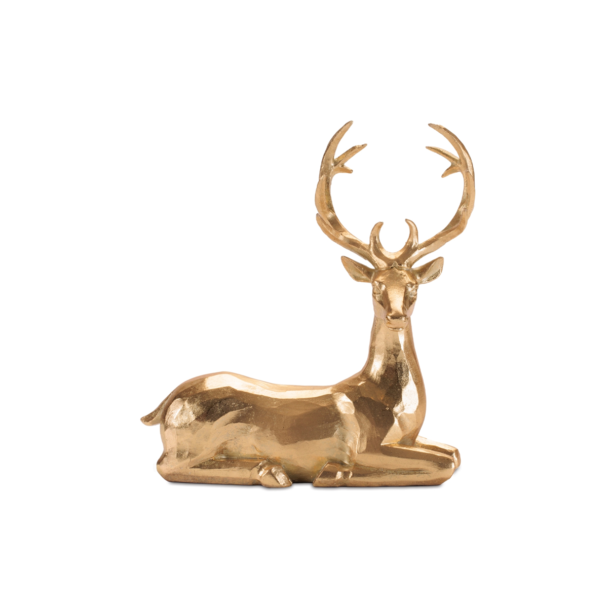 Melrose Metallic Deer Figurine - Set of 2