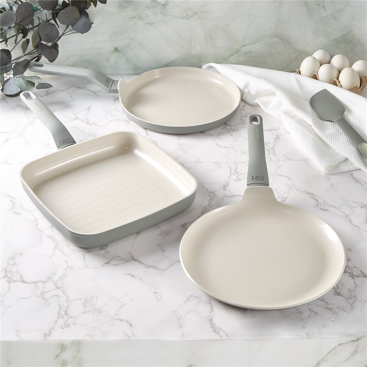 BergHOFF Balance 3pc. Nonstick Ceramic Specialty Cookware Set