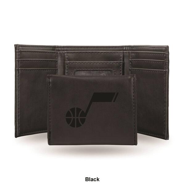 Mens NBA Utah Jazz Faux Leather Trifold Wallet