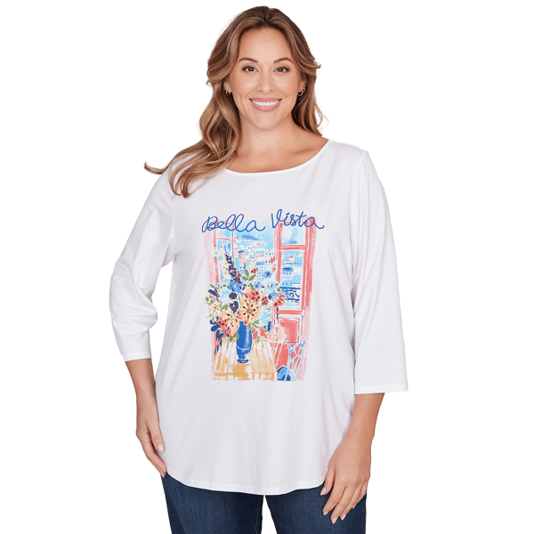 Women''s Ruby Rd. Must Haves Ii Bella Vista Embellished Knit Top - image 