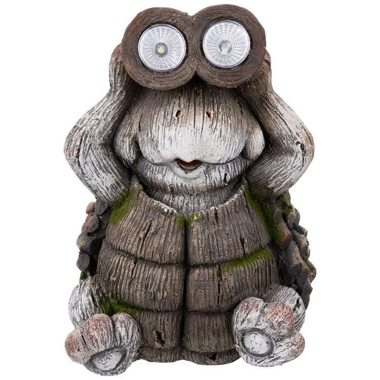 Northlight Seasonal Turtle w/ Binoculars Solar Garden Statue