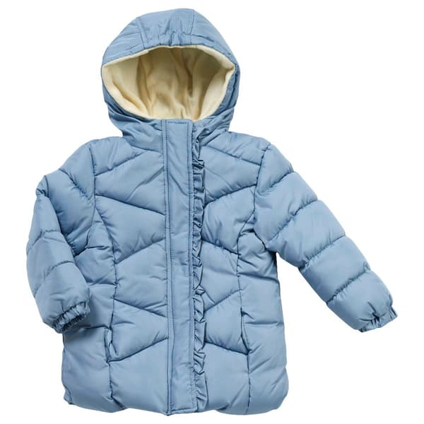 Toddler Girl Pink Platinum&#40;R&#41; Ruffled Placket Jacket - image 