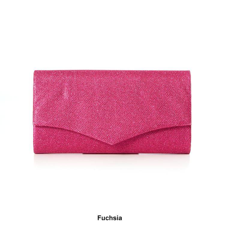 D'Margeaux Glitter Flap Clutch