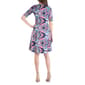 Womens 24/7 Comfort Apparel Fit & Flare Paisley Dress - image 3