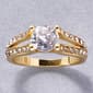 Ashley Cooper&#8482; Engagement Split Shank Ring with Clear Stones - image 2