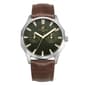 Mens Caribbean Joe Silver-Tone Green Dial Watch - CJ7159SL - image 1