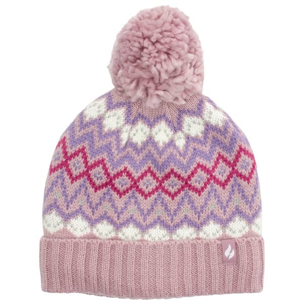 Girls (7-14) Heat Holders(R) Ariana Fairisle Pompom Hat - image 