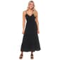 Juniors Madden Girl Air Flow Smock Waist V-Neck Midi Dress - image 1