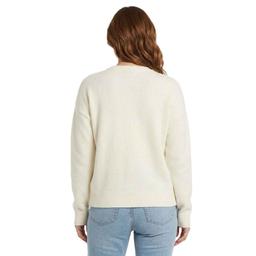 Womens 99 Jane Street Long Sleeve Merry & Bright Cord Sweater