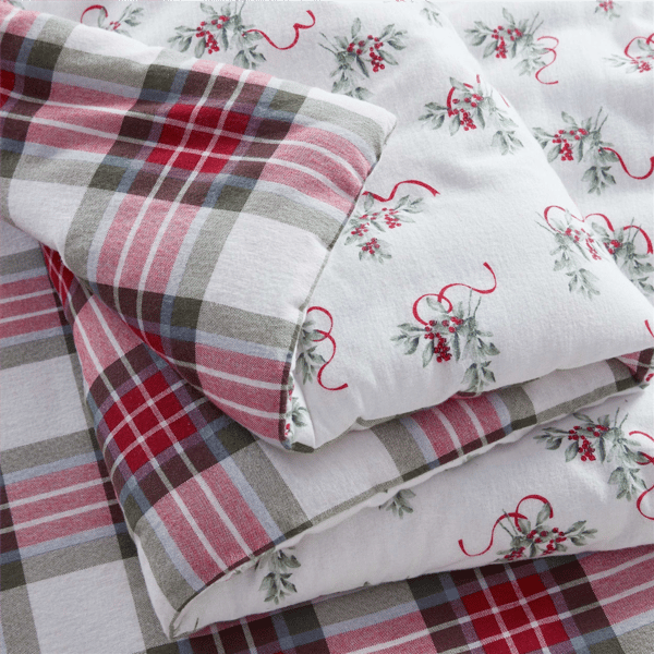 Martha Stewart Yuletide Spruce Plaid Comforter Set