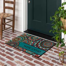 Mohawk Home Bohemian Kingdom Mosaic Welcome Rectangle Doormat