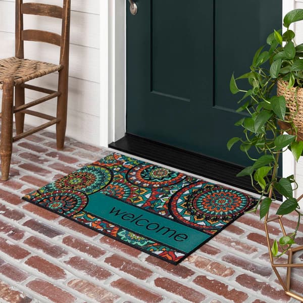 Mohawk Home Bohemian Kingdom Mosaic Welcome Rectangle Doormat