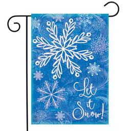 Briarwood Lane Glistening Snowflakes Garden Flag