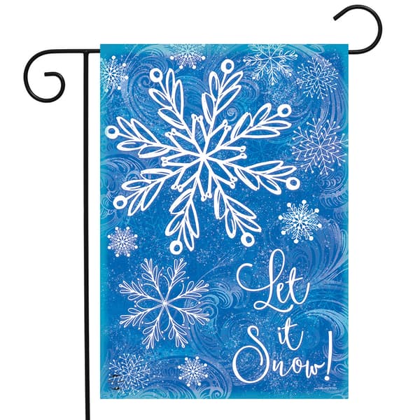 Briarwood Lane Glistening Snowflakes Garden Flag - image 