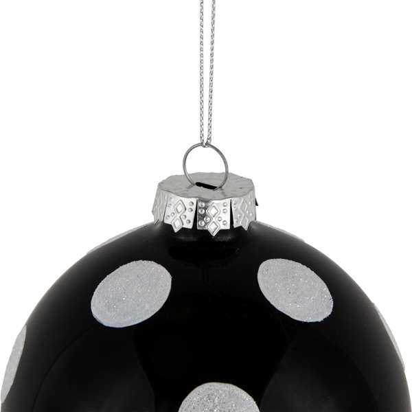 Northlight 2pk. Polka Dot Christmas Glass Ball Ornaments