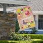 Northlight Life is Beautiful Pink Floral Outdoor House Flag - image 1