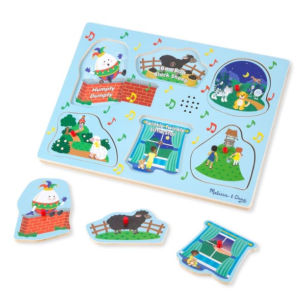 Melissa &amp; Doug® 6pc. Nursery Rhymes 2 Sound Puzzle