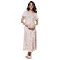 Womens Perceptions Short Sleeve Double Ruffle Floral Midi Dress - image 1