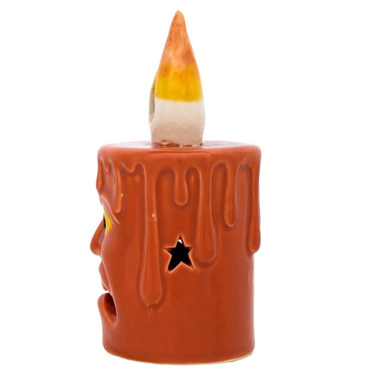 National Tree 7in. Jack O'' Lantern Porcelain Candle - Set of 2