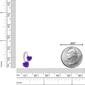 Gemminded Sterling Silver 5mm Heart Created Amethyst Pendant - image 5