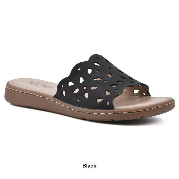 Womens Cliffs by White Mountain Squad Slide Sandals
