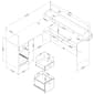 South Shore Versa L-Shaped Weathered Oak Desk - image 3