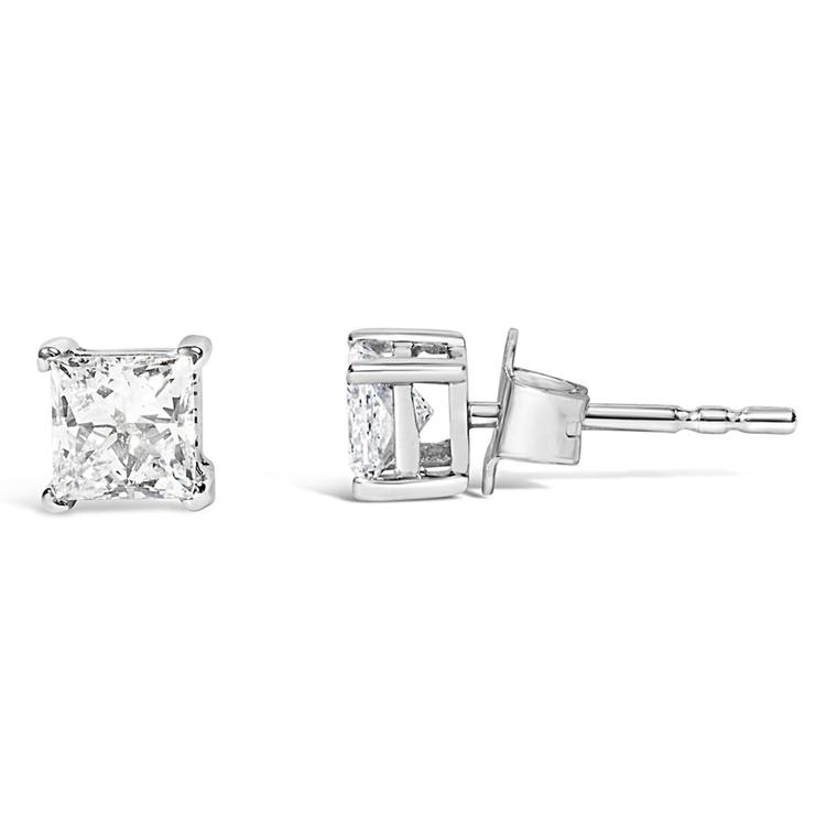 Haus of Brilliance 3/4ctw. Lab Grown Diamond Square Stud Earrings