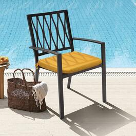 Commonwealth&#8482; Solid Reversible Outdoor Arm Chair Cushion