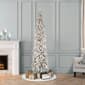 Puleo International 6ft. Pre-Lit Flocked Christmas Tree - image 2