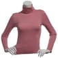 Juniors Aveto Long Sleeve Cotton Spandex Turtleneck Tee - image 1