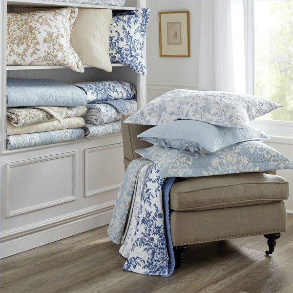 Laura Ashley Amberley Cotton Reversible Qulit Set
