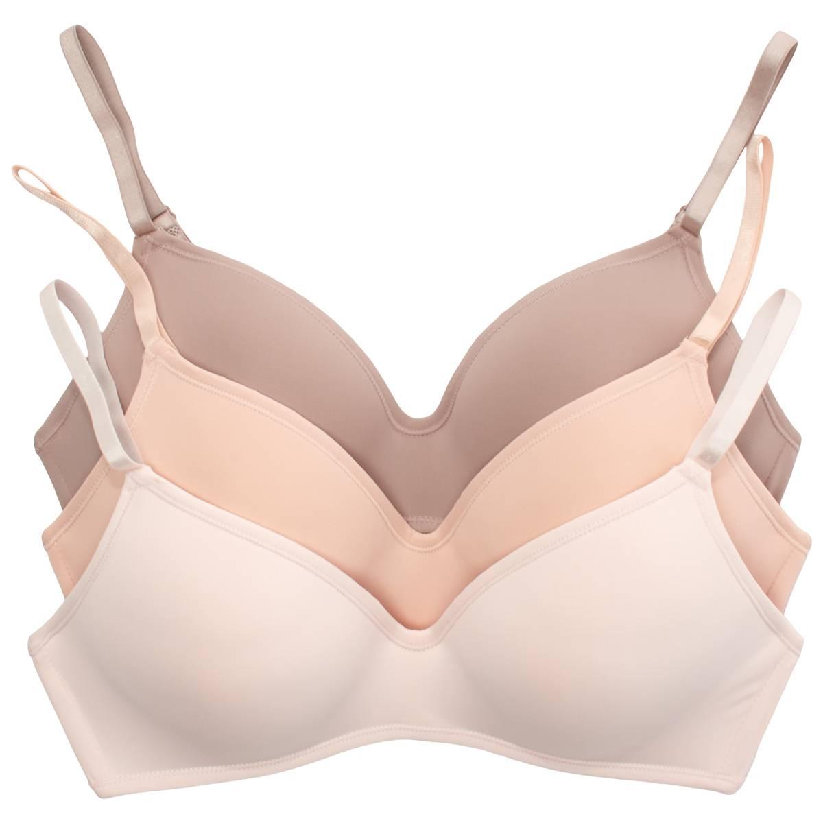 Open Video Modal for Womens Rene Rofe(R) 3pk. Wire-Free Bras - B26009H3-RCRB
