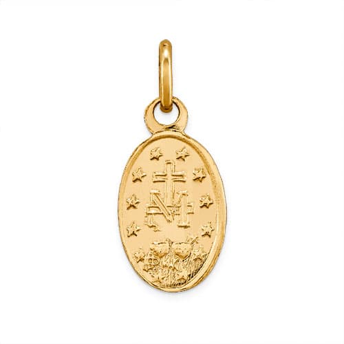 Gold Classics&#8482; 14kt. Gold Miraculous Medal Charm
