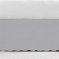 Stone Cottage Solid Scallop Grey Tailored Bed Skirt - image 5