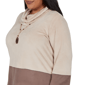 Plus Size Alfred Dunner Luxe Be A Lady Color Block Blouse - image 5
