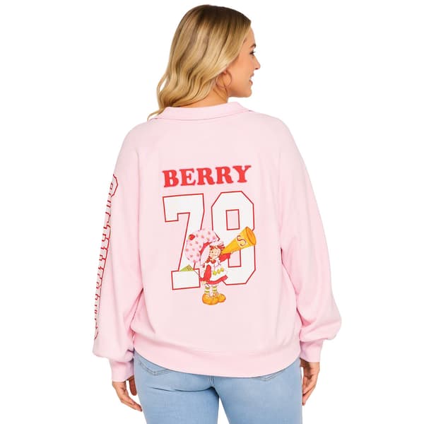 Juniors Strawberry Shortcake™ Quarter Zip Fleece Pullover