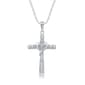 Diamond Classics&#40;tm&#41; 1/10 ctw. Diamond Silver Cross Pendant - image 1