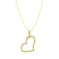 Haus of Brilliance 10kt. Gold 1/4ctw. Diamond Open Heart Pendant - image 2