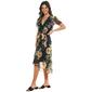 Womens Ellen Weaver Chiffon Floral High Low Hem Dress- Poppy - image 4