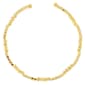 Athra 14kt. Gold over Brass Crystal & Bead Stations Coil Bracelet - image 2