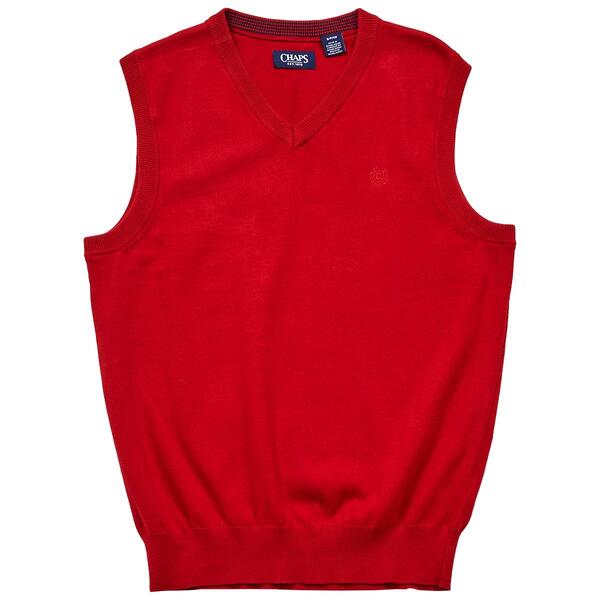 Mens Chaps Solid Sweater Vest - image 
