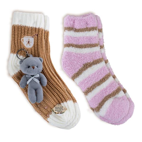 Aromasoles 2pk. Vanilla & Shea Butter Infused Mug Socks