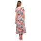 Petite Perceptions Short Sleeve Print Ring Waist Midi Dress - image 2