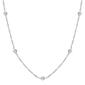 Sterling Silver Singapore Chain with Beads Necklace - image 1