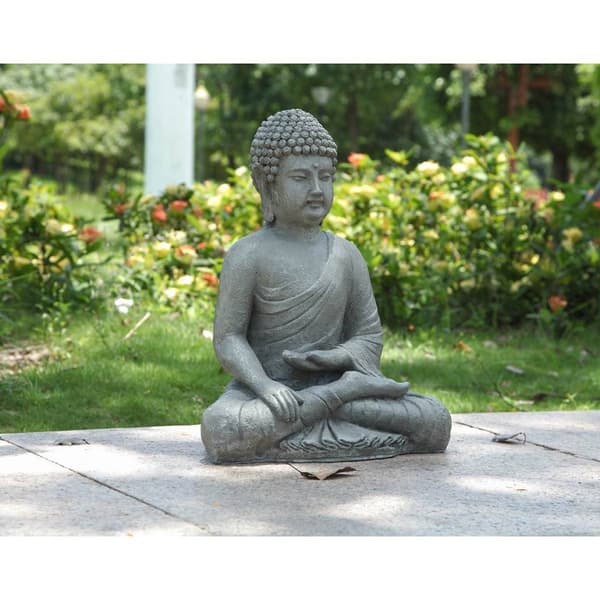 Hi-Line Gift Sitting Buddha Garden Statue