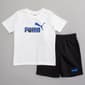Boys (4-7) Puma(R) 2pc. Cotton Jersey Tee & Knit Shorts Set - White - image 1