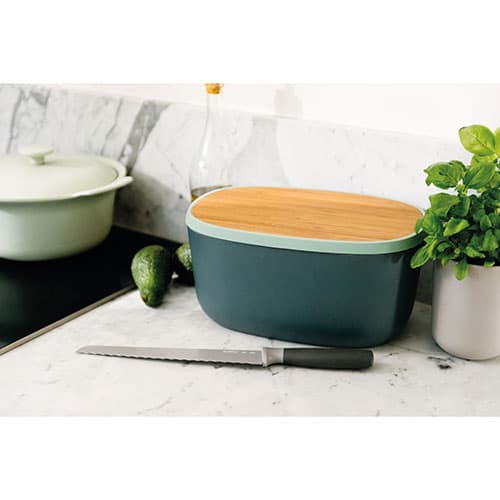 BergHOFF Leo Natural Bamboo Covered Bread Box & Cutting Board
