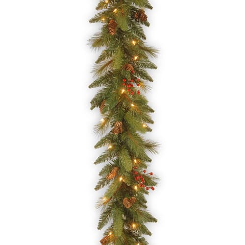 National Tree 6ft. Decorative Pine Cones Garland - image 