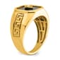 Mens Gentlemen&#8217;s Classics&#8482; 14kt. Gold Onyx Greek Key Ring - image 6