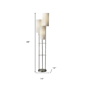 HomeRoots 68in. Silver Three Light Novelty Floor Lamp - image 3